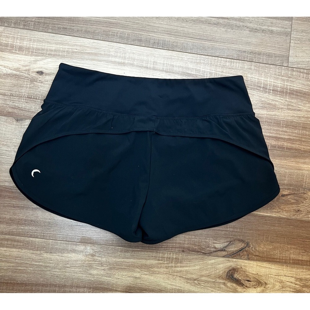 Zyia Active Shorts XXL Lined Compression Solid Black Running Workout 2-in-1 - Picture 4 of 6